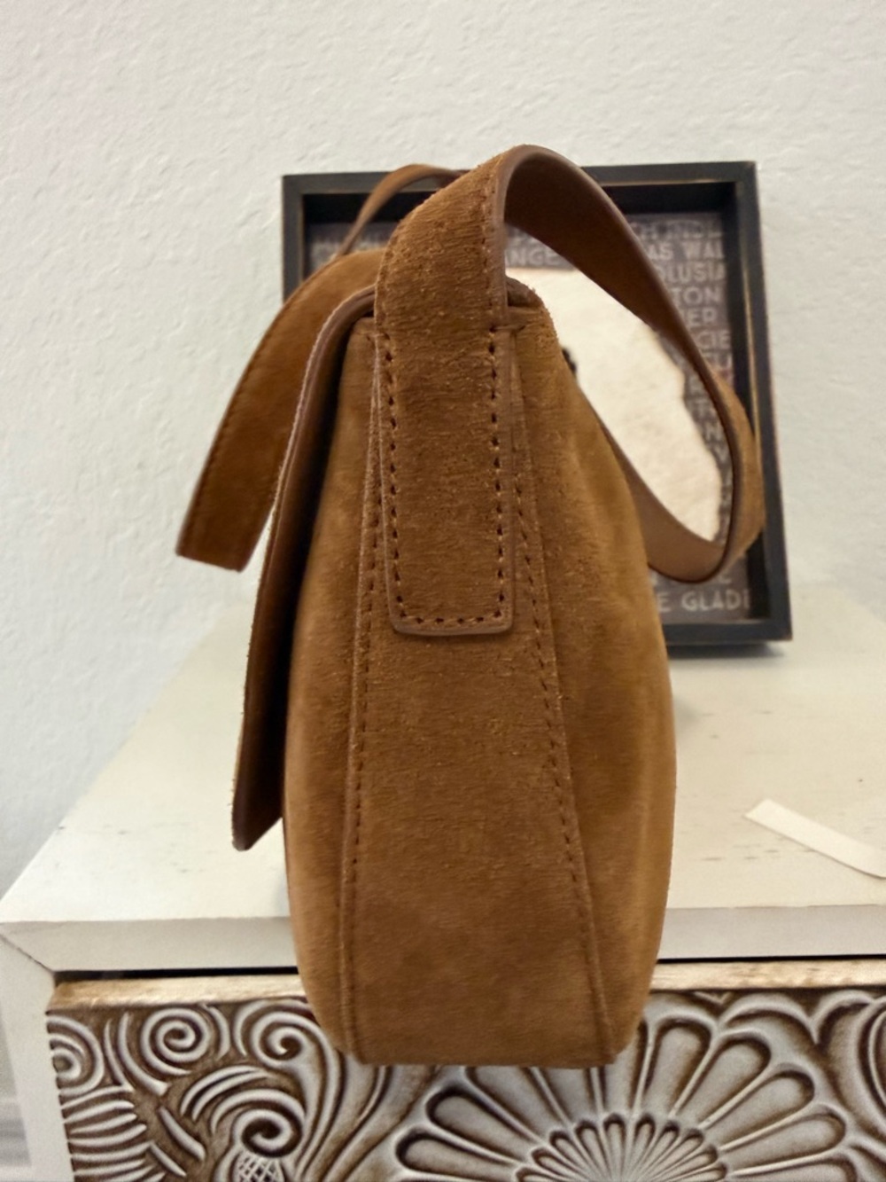 Madewell The Dakota Large Saddle Bag in cognac NEW with tags - Picture 13 of 15
